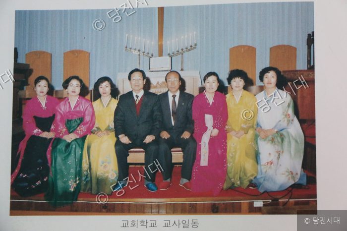 노인대학장 시절 백두산 상상봉에서