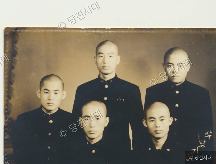 의지를 불태우며 삭발
