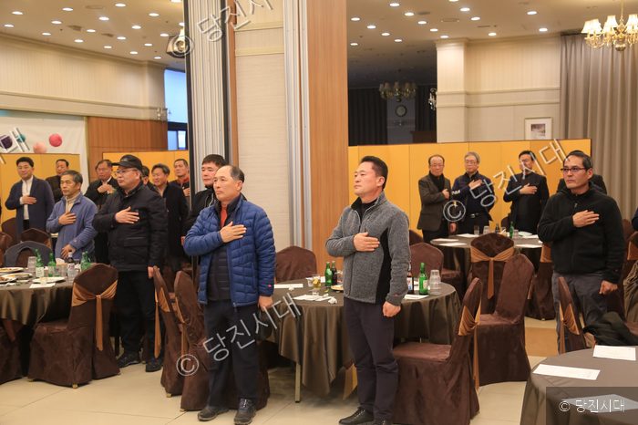 당진상고 29회 동창회 회원들이 행사에 참석하고 있다.
